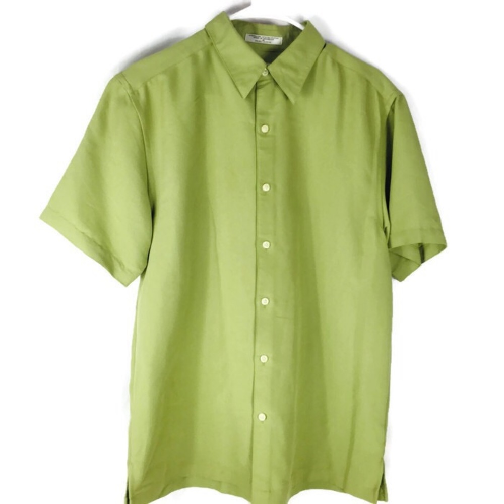 ‼️MOVING SALE‼️ Geoffrey Beene Green Casual Button Down Shirt EUC